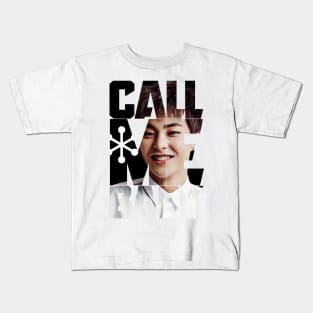 EXO Xiumin Call Me Baby Typography Kids T-Shirt